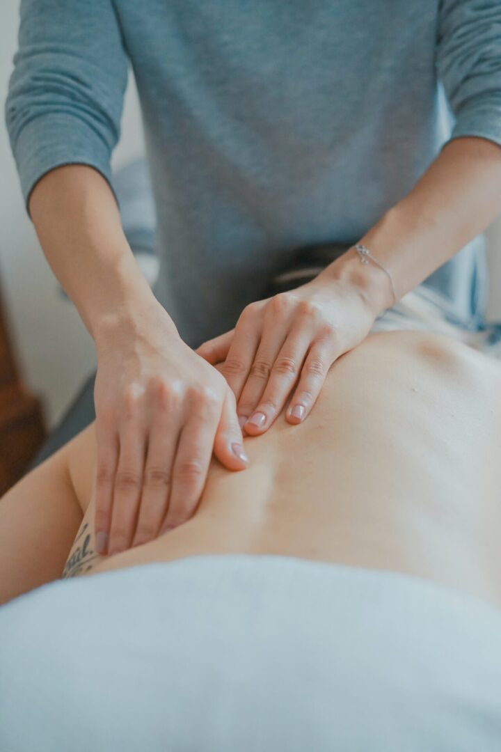 hand pressure while massaging